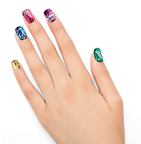 Shimmer 'n Sparkle Metallic Rainbow Nail Art Design Kit for Ages 8 and up - WoodArtSupply