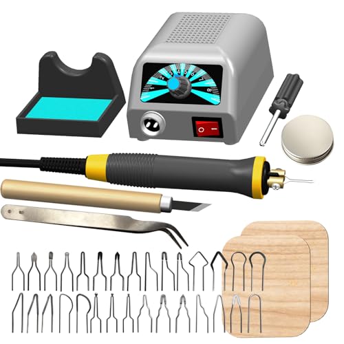 LH20 Wood Burning Kit,Wood Burning Tool,Digitally Adjustable Temperature Wood Burner Kit,Professional Wood Burner Tool Kit for Adults Beginners FIRElood