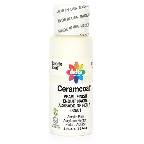 Delta Creative Ceramcoat Metallic and Pearl Acrylic Paint in Assorted Colors (2 oz), , Pearl Finish Delta Creative