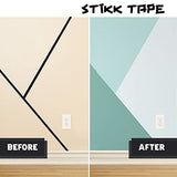 STIKK Painters Tape - 1pk Black Painter Tape - 2 inch x 60 Yards - Paint Tape for Painting, Edges, Trim, Ceilings - Masking Tape for DIY Paint STIKK