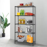 14" D×36" W×72" H Wire Shelving Unit Commercial Metal Shelf with 5 Tier Adjustable Layer Rack Strong Steel for Restaurant Garage Pantry Kitchen FDW