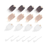 COHEALI 1 Set Braid Suit Hand Made Gnome Beards Craft Fur Gnomes Beard Mini Unfinished Wooden Balls Faux Dwarf Beard Faux Fur Fabric Craft DIY Gnome COHEALI