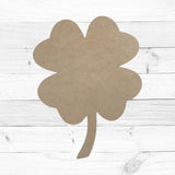 4 Leaf Clover Unfinished Cutout, Wooden Shape, Paintable Wooden MDF, Unfinished Wood Craft, Build-A-Cross Build-A-Cross