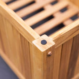 Cambridge-Casual AM-370218T Arie Storage Box, Natural Teak Cambridge Casual