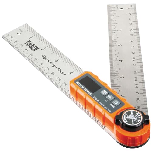 Klein Tools 935DAF Digital Angle Finder, Precision Measurements, Miter Saw Protractor Angle Calculation and Portable Design Klein Tools