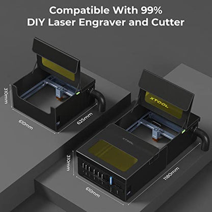 xTool Enclosure Max, Portable & Foldable Cover for Laser Engraver, Fireproof, Safety & Health Protective for xTool D1/D1 Pro and Other Open Laser - WoodArtSupply