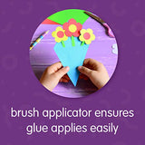 Colorations Glue Jar Set, 12 Empty Glue Bottles with Brushes, Classroom, Art Supplies, School Supplies, Crafting, Kids Art, Projects, Gluing, Colorations