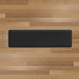 GelPro Anti-Fatigue Nonslip 1/2" Thick Hard Floor Utility Mat for Garage, Patio and Kitchen, 20" x 72", Leather Grain Black GelPro