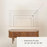 WERMO 55’’ TV Stand with Storage and Shelves Designed to fit 32’’ - 60’’ TVs. Wood Entertainment Center for Living Room and Bedroom, Media Console WERMO