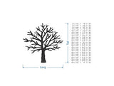Jess and Jessica Wooden Tree Shape Cutout, Home Decor, Unfinished Jess and Jessica