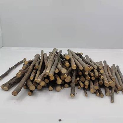 YF-ANEN DIY Wood Craft Stick for Craft Photo Props Craft Stick Inch Wooden Stick Wood Craft Stick Photo Stick Photo Props Log 100pcs About 14cm - WoodArtSupply