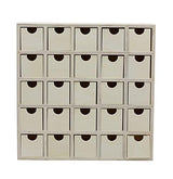 Creative Hobbies 25 Drawer Wooden Advent Calendar, DIY Unfinished Storage Box, Ready to Decorate, Pre Assembled, Storage Organizer Creative Hobbies