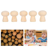 Garosa 20PCS Unfinished Wooden Peg Dolls Bodies Wood Shapes Figures Mushroom Head for DIY Decoration Arts and Crafts Birch and Maple Wood Turnings Garosa