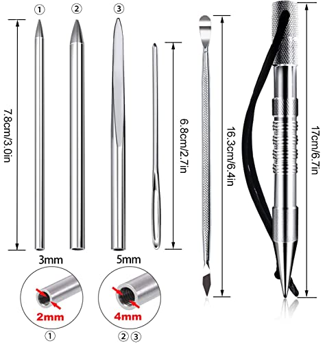 PSKOOK Paracord Bracelet Jig Kit,Paracord Tool Kit Adjustable Length Weaving DIY Craft Maker Tool,Paracord Lacin Needles and Smoothing Tool 6 PSKOOK