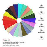 SPECUT XINPOCUT infusible Transfer Ink Sheets(21pcs/Set, 4.5'x12') - Solid Color Paper Sublimation for Cricut Mug Press, Silhouette Cameo or Heat SPECUT