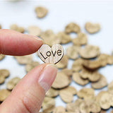 LIOOBO 500Pcs Wood Crafts Wooden Crafts Wooden Hearts Love Wooden Buttons 100pcs Bamboo LIOOBO
