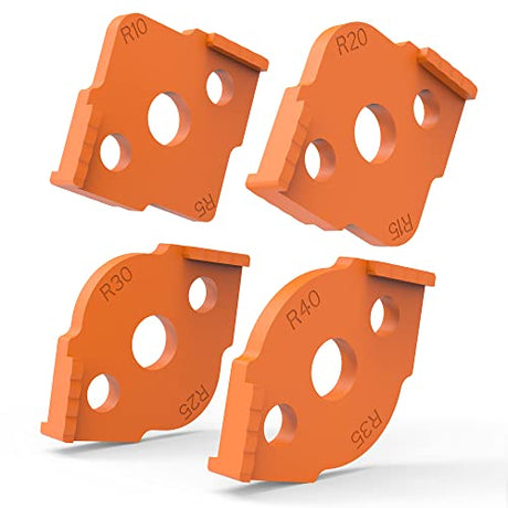 Radius Jig Router Templates Corner Radius Routing Templates, ABS+CNC high Hardness Processing Glue, Routing Rounded Corners Router Bit Templates, R5 HXLPAY