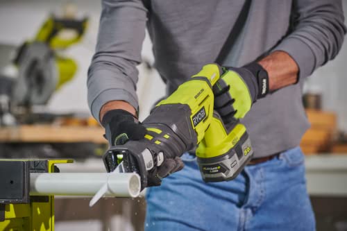 RYOBI - R18RS7-0 Cordless 18 V ONE+ Sabre Saw - Ideal for all materials - Comes with 1 Wooden Blade and 1 Hexagonal Key - Battery and Charger Not RYOBI