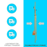 MEEDEN Large Painters Easel Adjustable Solid Beech Wood Artist Easel, Studio Easel for Adults with Brush Holder, Holds Canvas up to 48" MEEDEN