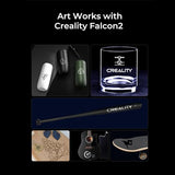 Creality 22W Laser Engraver 4-in-1 Rotary Roller Kit for Glass Tumbler Ring, 120W Power Laser Cutter and Engraver Machine, CNC Laser Engraving Creality