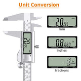 Neoteck 8 inch Digital Caliper and Feeler Gauge Set, Stainless Steel Electronic Vernier Caliper Measuring Tool Fractions/Inch/Metric Conversion Large Neoteck