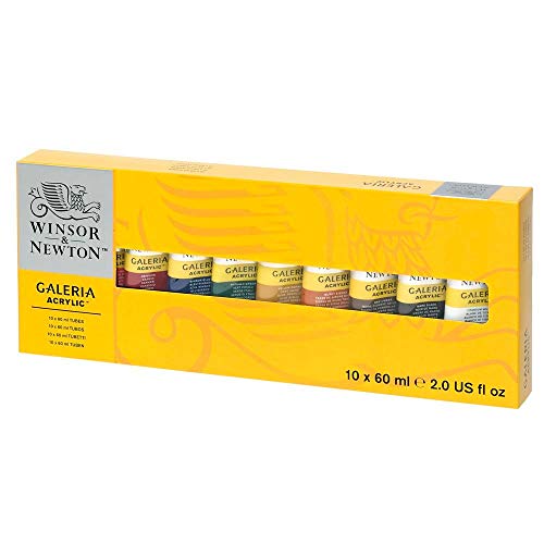 Winsor And Newton Galeria Acrylic Paint Colour Basic Set Each (56850) - WoodArtSupply