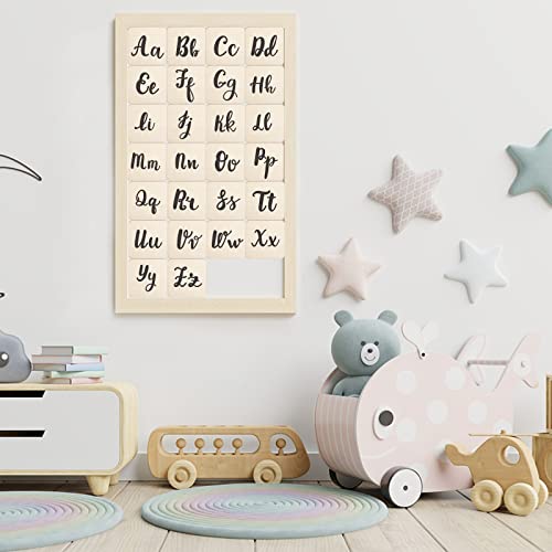 ZEAYEA 50 Pcs Unfinished Wood Squares Pieces, 4 x 4 Inch Thick Wood Coasters, Wooden Tiles for Coasters, Blank Wood Slices for Crafts, Painting, ZEAYEA