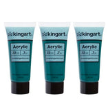 KINGART 500-135 PRO Artist Quality Phthalocy Green Acrylic Paint, 22ml (0.74oz) Tubes, 3 Pack - Set (66ml Total), Phthalocy Green KINGART
