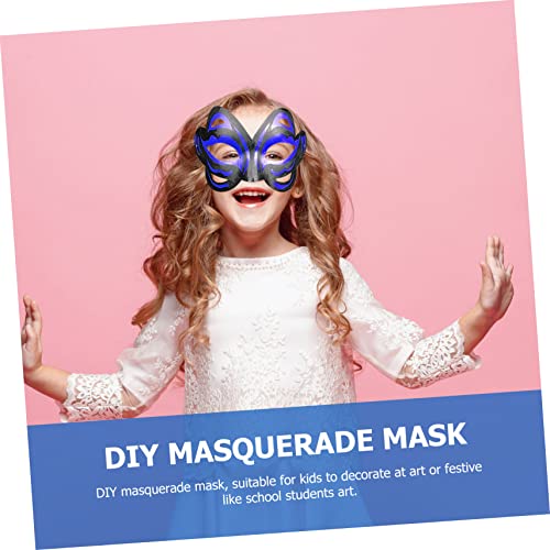 Toddmomy 8pcs Pulp Blank Mask Halloween Unpainted Mask Blank Cat Mask Blank  Masks for Decorating Masquerade Mask Cat Masks Halloween Costumes Cosplay