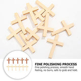 PartyKindom 20PCS Cross Rearview Mirror Hanging Accessories Bling Accessories for car Charm braclets Keychain car Rearview Unfinished Wood Cutout PartyKindom