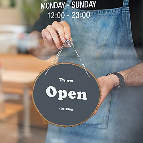 Prsildan 4 Pack Large Wood Circle Slices, 8 to 10 Inches DIY Unfinished Wood Table Centerpieces, Natural Rustic Round Crafts for Indoor Christmas Prsildan