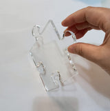 Acrylic Router Template,Puzzle Piece Serving Board Router Template for Charcuterie Home Kitchen Cutting Board Handle (Large) Yuxuanish