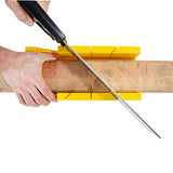 GreatNeck BSB14 12 Inch Mitre Box With 14 Inch Back Saw, Reinforced Steel Back Saw for Accurate Cutting, Receptacle Box Saw With Degree Cutting Guide Great Neck