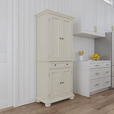 homestyles Dover 71.5 Inches High by 30 Inches Wide with Drawer and Adjustable Shelves White. homestyles