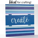 Plaid 50557E Flat Brush, (2-Piece), Gold Taklon Plaid