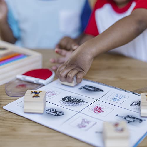 Melissa & Doug PAW Patrol Wooden Stamps Activity Set with Markers, Activity Pad (25 Pieces) Melissa & Doug