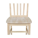 International Concepts Pair of Cafe Chairs, Unfinished IC International Concepts