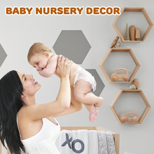 TOY Life Wooden Toys Cars, Montessori Toys for Babies 0-6-12 Months, Baby Rattle Toy Cars for Toddlers 1-3, Wooden Baby Toys for 1 + Year Old, Baby TOY Life