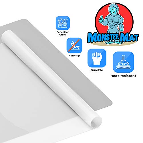 Large Silicone Mat for Art & Crafts Jewelry Casting Molds, Epoxy Resin, Glitter Slime, Paints - Multipurpose Silicon Kitchen Table, Floor & HIGHERHUMAN