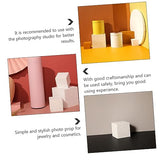 Yardenfun 1pc White Cube Unfinished Wood Cubes Puzzle Making Block Wooden Square Blocks Wooden Geometry Unfinished Wood Blocks Mini Wood Cube Wood Yardenfun