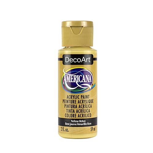 DecoArt Americana Acrylic Paint, 2-Ounce, Yellow Ochre - WoodArtSupply