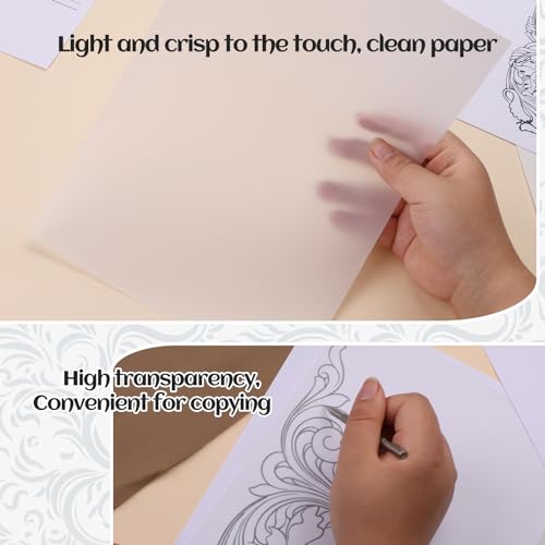 QMNNMA Leather Scriber Pen, Pointy Stainless Steel Picker Pen with Leather Carving Pattern Description Paper for DIY Crafts, Leather Line Description QMNNMA