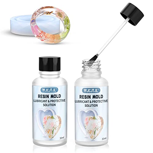 Resin Molds Release for Epoxy Resin Mold, Mold Lubricant & Protective Solution for Resin Molds Silicone, Suitable for Resin Molds, Silicone Molds, WJCJTJL
