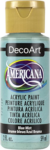 DecoArt Americana Acrylic Paint, 2-Ounce, Blue Mist - WoodArtSupply