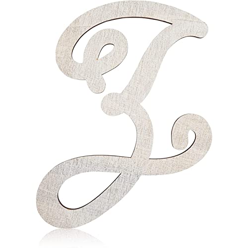 13-Inch Unfinished Wooden Monogram Letter Z, Rustic-Style Home Decor, Paintable Wood Alphabet Letters for Custom Signs, Party Decorations, Crafting Bright Creations