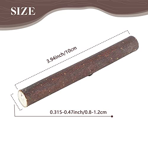 Pllieay 60 Pack 4 Inch Long 0.3-0.5 Inch in Diameter Wood Log Sticks Natural Twigs Sticks Wood Craft Sticks for DIY Crafts Photo Props, School Pllieay