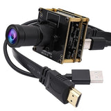 ELP 4K USB HDMI Camera Module Night Vision PC Camera Mini Lightburn Camera for Computer Monitor Simultaneously 2X Digital Zoom USB Security Camera ELP