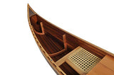 Wooden Boat USA Display Half Canoe 9 Feet Home Décor, One Size, Multi Wooden Boat USA