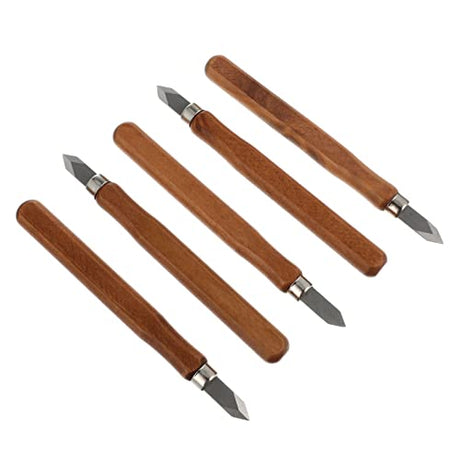STOBAZA 5pcs Woodworking Marking Knife Cutting Machine Hand Tools Chisel Detail Carving Knife Carving Hand Chisel Wood Carving Tools Woodworking Line STOBAZA