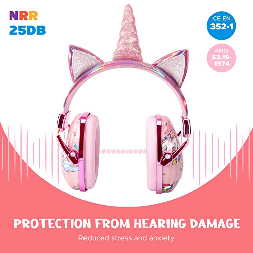 homicozy Kids Ear Protection,Noise Cancelling Sound Proof Headphones for Toddlers Children Teens,Sound Blocking Kids Hearing Protection Earmuffs for - WoodArtSupply